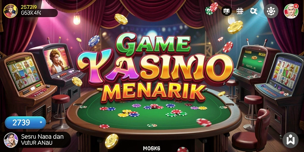 Tampilan gameplay Kasino yang mendebarkan dan interaktif.