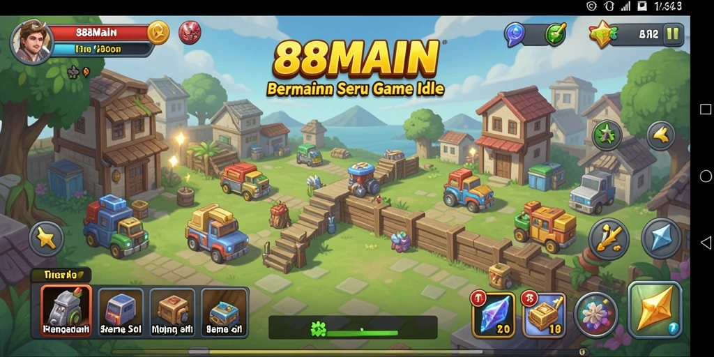 Screenshot gameplay 88MAIN yang menampilkan momen seru dalam permainan Idle.