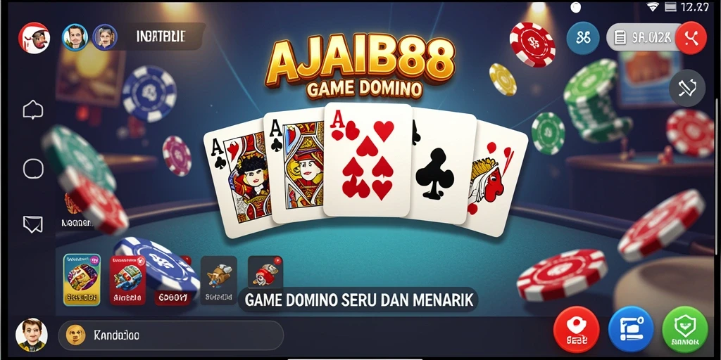 Tampilan gameplay seru dari AJAIB88 dalam permainan Domino.