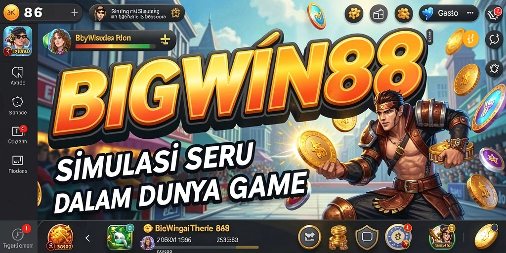 Tampilan gameplay menarik dari BIGWIN88 saat bermain simulasi.
