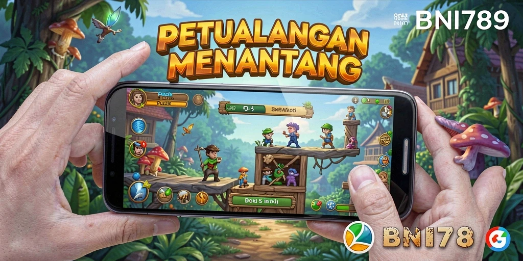 Tampilan gameplay BNI789 dengan teka-teki menantang yang harus diselesaikan.