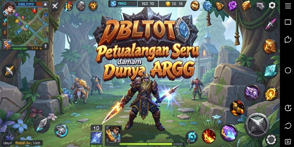 Screenshot gameplay DBLTOTO yang menunjukkan aksi petualangan ARPG yang seru.