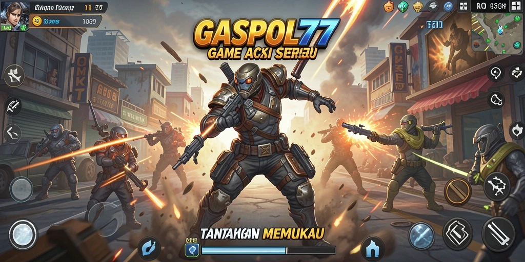Tampilan gameplay GASPOL77 yang mendebarkan dan penuh aksi.