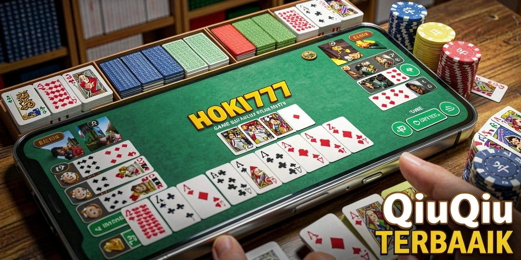 Tampilan gameplay seru HOKI777 dalam permainan QiuQiu.
