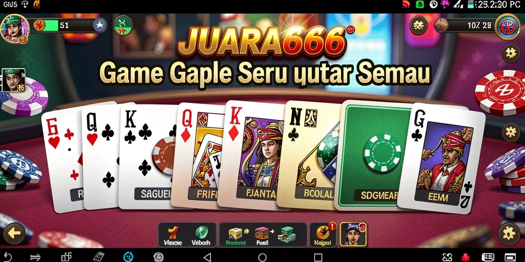 Gameplay JUARA666 yang menegangkan dengan pengalaman Gaple yang menyenangkan.