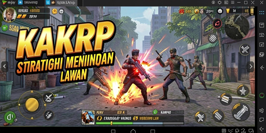 Tampilan gameplay KAKRP yang menarik dengan elemen strategi.