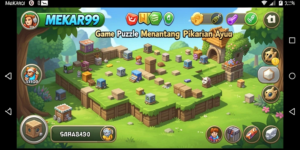 Tampilan gameplay seru dari MEKAR99 dalam menyelesaikan teka-teki.
