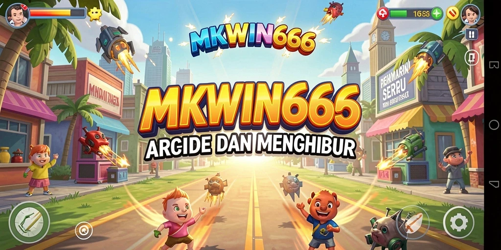 Tampilan gameplay seru dan penuh warna di MKWIN666