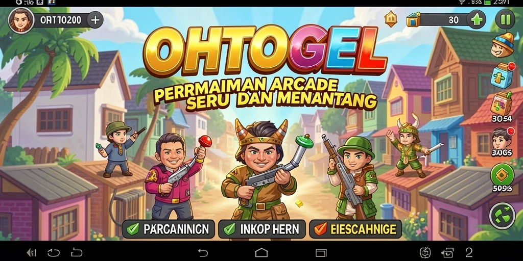 Screenshot utama OHTOGEL menunjukkan momen seru gameplay Arcade.