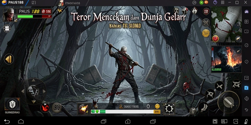 Tampilan menakutkan dari gameplay PAUS188 yang mencekam.