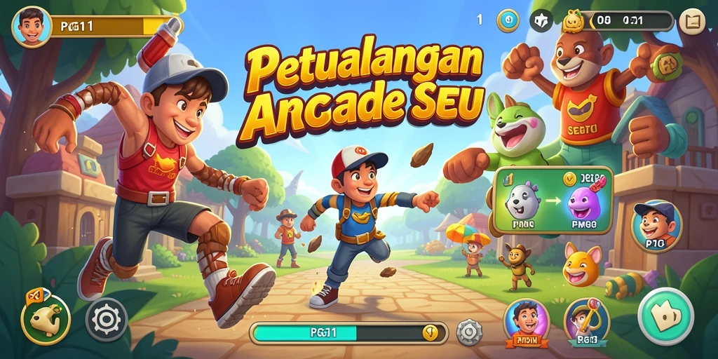 Screenshot PG11 menampilkan aksi seru dalam gameplay Arcade yang menantang.