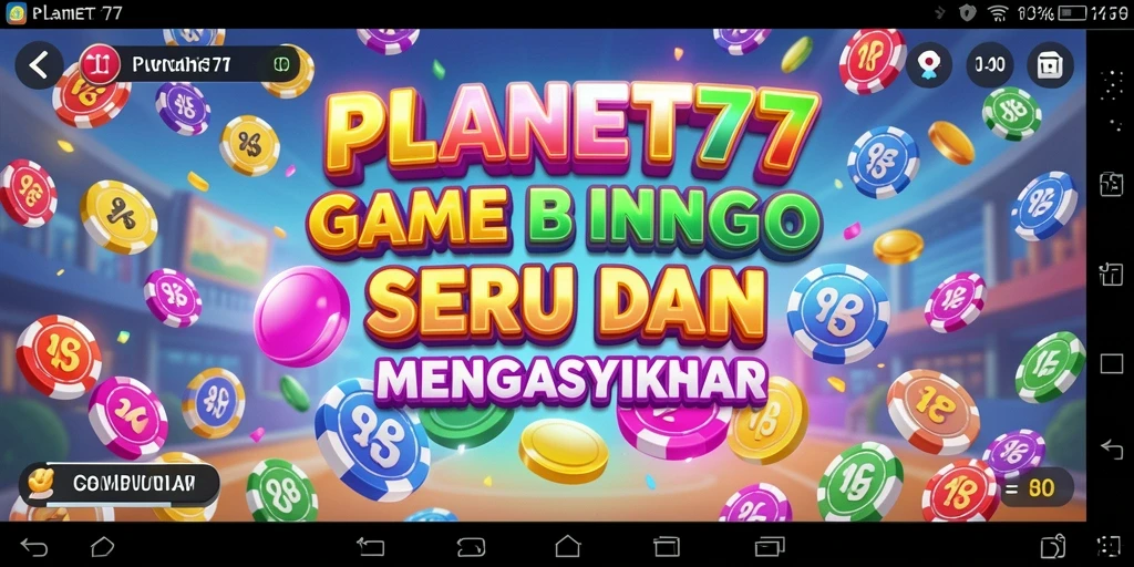 Screenshot gameplay PLANET77 yang menampilkan keseruan bermain Bingo.
