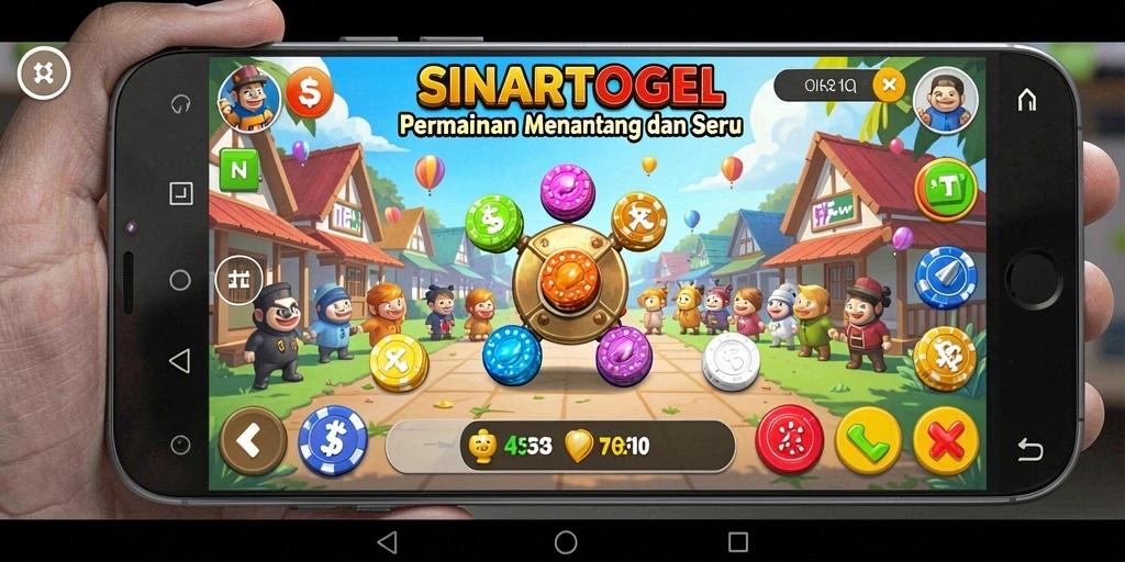 Screenshot utama SINARTOGEL menampilkan gameplay dengan teka-teki menarik.